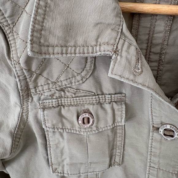 Set of 2 Eddie Bauer Women’s Small Utility Jackets - Tan & Khaki - Lightweight - Picture 8 of 8